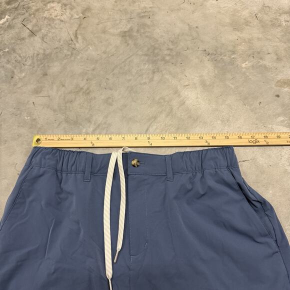 Wowie Shorts Mens Large Blue Performance Elastic Waist Lightweight Casual Golf - Picture 3 of 7